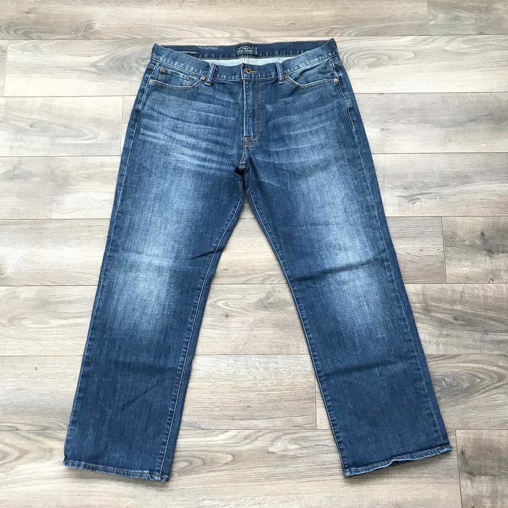 Lucky Brand 361 Vintage Straight Dark Wash Denim | Men's 36x30